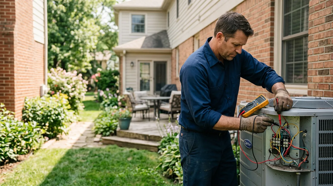 HVAC technician working near Dayton, TX